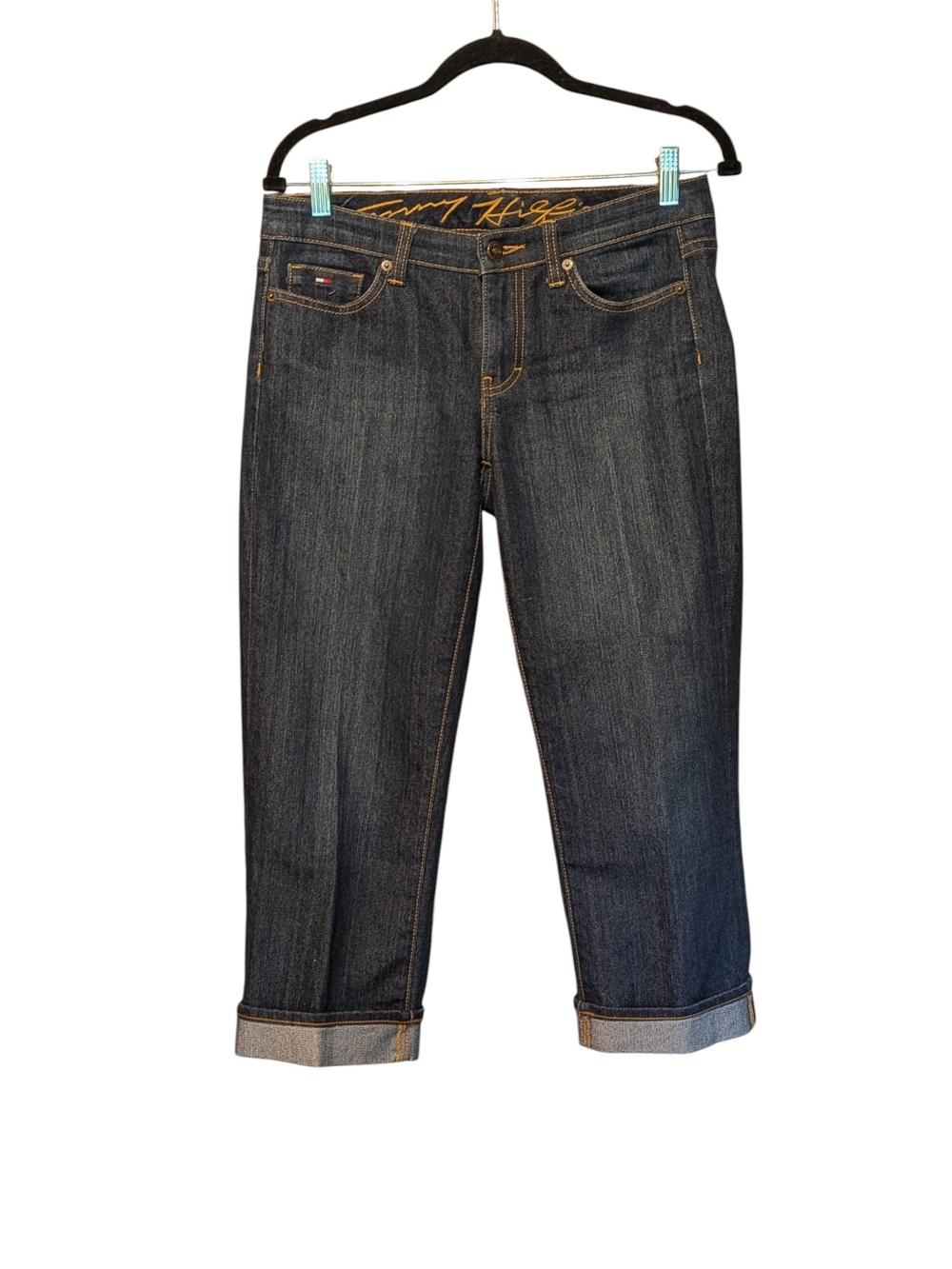 Tommy Hilfiger Women's Dark Indigo Cropped Jeans